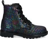 Bunnies JR 219860-498 Meisjes Biker Boots - Multi - Leer - Veters