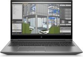 HP ZBook Fury 15 G7 Mobiel werkstation 39,6 cm (15.6") Full HD Intel Core i7 32 GB DDR4-SDRAM 512 GB SSD NVIDIA Quadro RTX 4000 Wi-Fi 6 (802.11ax) Windows 10 Pro Zilver