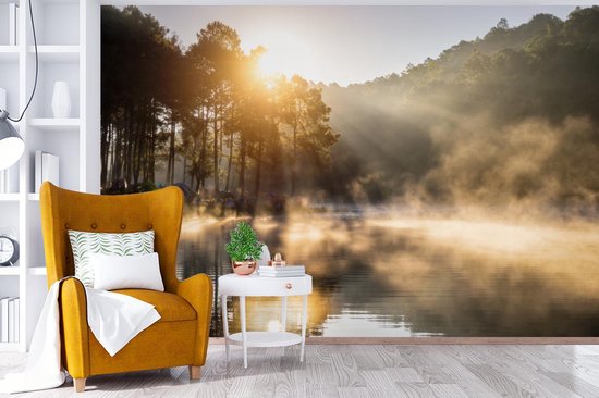 Papier peint - Papier peint photo Forêt - Water - Brume - Largeur 330 cm x hauteur 220 cm