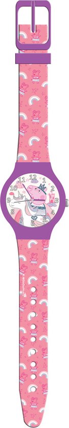 Peppa Pig Horloge Junior 22,5 Cm Paars/roze