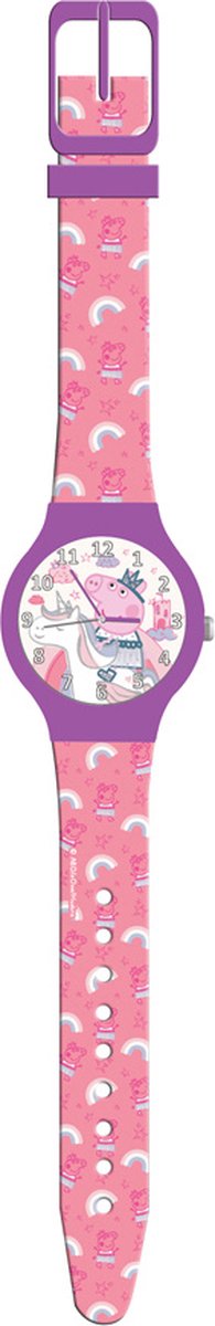 Peppa Pig Horloge Junior 22,5 Cm Paars-roze