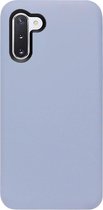 - ADEL Premium Siliconen Back Cover Softcase Hoesje Geschikt voor Samsung Galaxy Note 10 - Lavendel Grijs