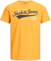 Jack & Jones T-shirt Jjelogo Tee Ss O-neck 2 Col Aw21 No 12189734 Golden Orange/slim Mannen Maat - XXL