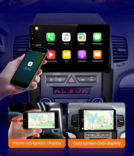 CarPlay Kia Sorento 20102012 Android 10 navigatie en multimedia