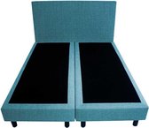 Bedworld Boxspring 140x200 - Geveerd - Seudine - Turquoise (ONC85)