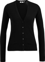 WE Fashion Dames fijngebreid vest met V-hals