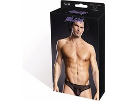 Blue Line - Performance Microfiber G-String String - L/XL - Zwart