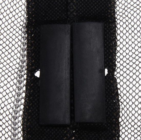 Hordeur gaas 210cm x 100cm zwart Bug screen met magnetische sluiting / HaverCo - HaverCo