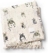 Elodie Hydrofiel baby dekentje - Dekentje - Dekentjes - Wiegdeken -Hydrofiele doeken - Tetradoeken - Forest Mouse (75x100cm)