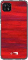 6F hoesje - geschikt voor Samsung Galaxy A22 5G -  Transparant TPU Case - Scarlet Canvas #ffffff