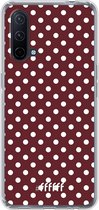 6F hoesje - geschikt voor OnePlus Nord CE 5G -  Transparant TPU Case - Burgundy Dots #ffffff