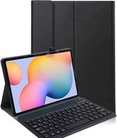 Bluetooth Toetsenbord geschikt voor Samsung Galaxy Tab S7 Plus Toetsenbord & Hoes - QWERTY Keyboard case - Auto/Wake functie - Zwart