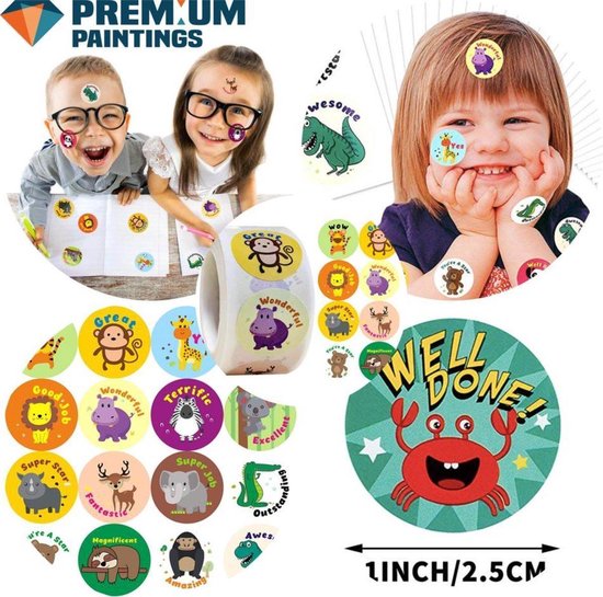 Itrimaka Rol stickers, stickerrol voor kinderen,Cartoon Game