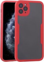 Acryl + TPU 360 graden volledige dekking schokbestendige beschermhoes voor iPhone 11 Pro Max (rood)