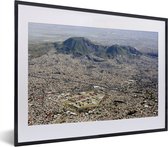 Fotolijst incl. Poster - Uitzicht vanuit de lucht over Mexico-stad - 40x30 cm - Posterlijst