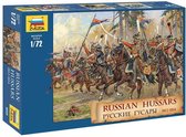 1:72 Zvezda 8055 Russian Hussars 1812-1814 - Figures Set Plastic Modelbouwpakket
