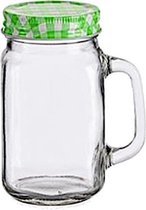 Vivalto Limonadekan Mason Jar 430 Ml Glas Transparant/groen