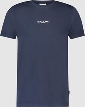 Ballin Amsterdam -  Heren Slim Fit   T-shirt  - Blauw - Maat XL