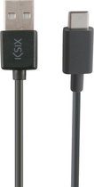 Kabel USB-C naar USB KSIX 3 m Zwart