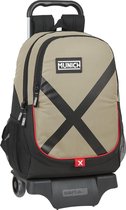 Schoolrugzak met Wielen Munich Sapporo Zwart Beige