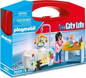 Playset City Life Nursery Carry Case Playmobil 70531 (22 pcs)