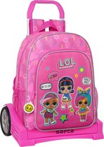 Schoolrugzak met Wielen Art Club LOL Surprise! Fuchsia