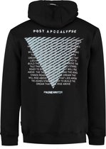 Purewhite -  Heren Relaxed Fit   Hoodie  - Zwart - Maat L