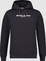 Ballin Amsterdam -  Jongens Regular Fit   Hoodie  - Zwart - Maat 116