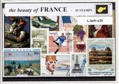 The beauty of France – Luxe postzegel pakket (A6 formaat) : collectie van 25 verschillende postzegels van de schoonheid van Frankrijk – kan als ansichtkaart in een A6 envelop - authentiek cadeau - kado - geschenk - kaart - Frans - Franse - Parijs