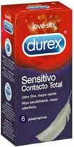 Condooms Durex Sensitivo Contacto Total Ø 5,2 cm (6 uds)