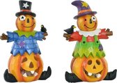 Halloween Decoraties DKD Home Decor Hars Pompoen (11 x 7 x 17 cm) (2 pcs)