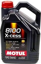 Smeerolie voor de motor Motul 8100 X-Cess (5L)