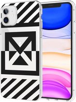 iMoshion Design voor de iPhone 11 hoesje - Grafisch - Kruis - Transparant