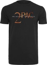 Urban Classics Tupac Heren Tshirt -M- 2Pac MATW Tracklist Zwart