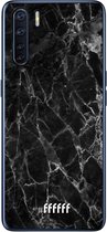 6F hoesje - geschikt voor OPPO A91 -  Transparant TPU Case - Shattered Marble #ffffff