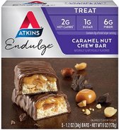 Atkins | Endulge | Caramel Nut Chew | Doos | 5 x 34g | Koolhydraatarm eten doe je zó!