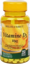 Vitamine D3 10mcg - Holland & Barrett - 250 Tabletten - Vitamines