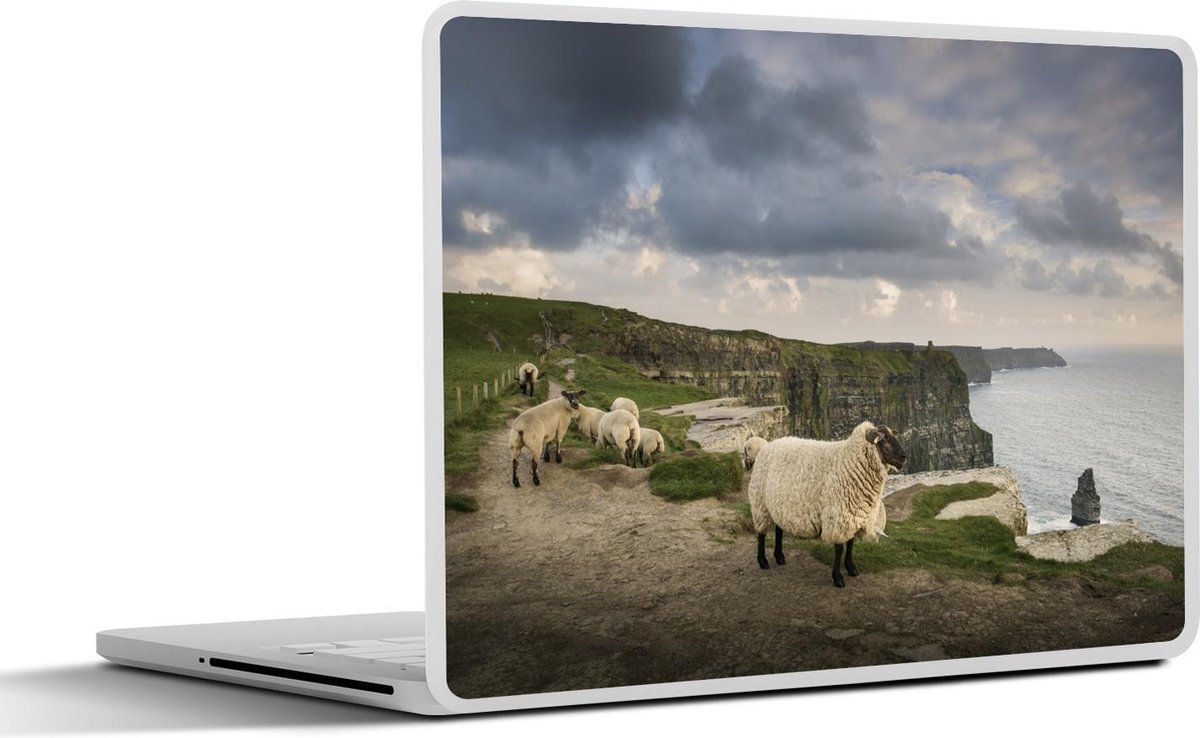 Laptop sticker - 15.6 inch - Schapen in Ierland - 36x27,5cm - Laptopstickers - Laptop skin - Cover