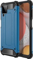 Armor Hybrid Samsung Galaxy A12 Hoesje - Blauw