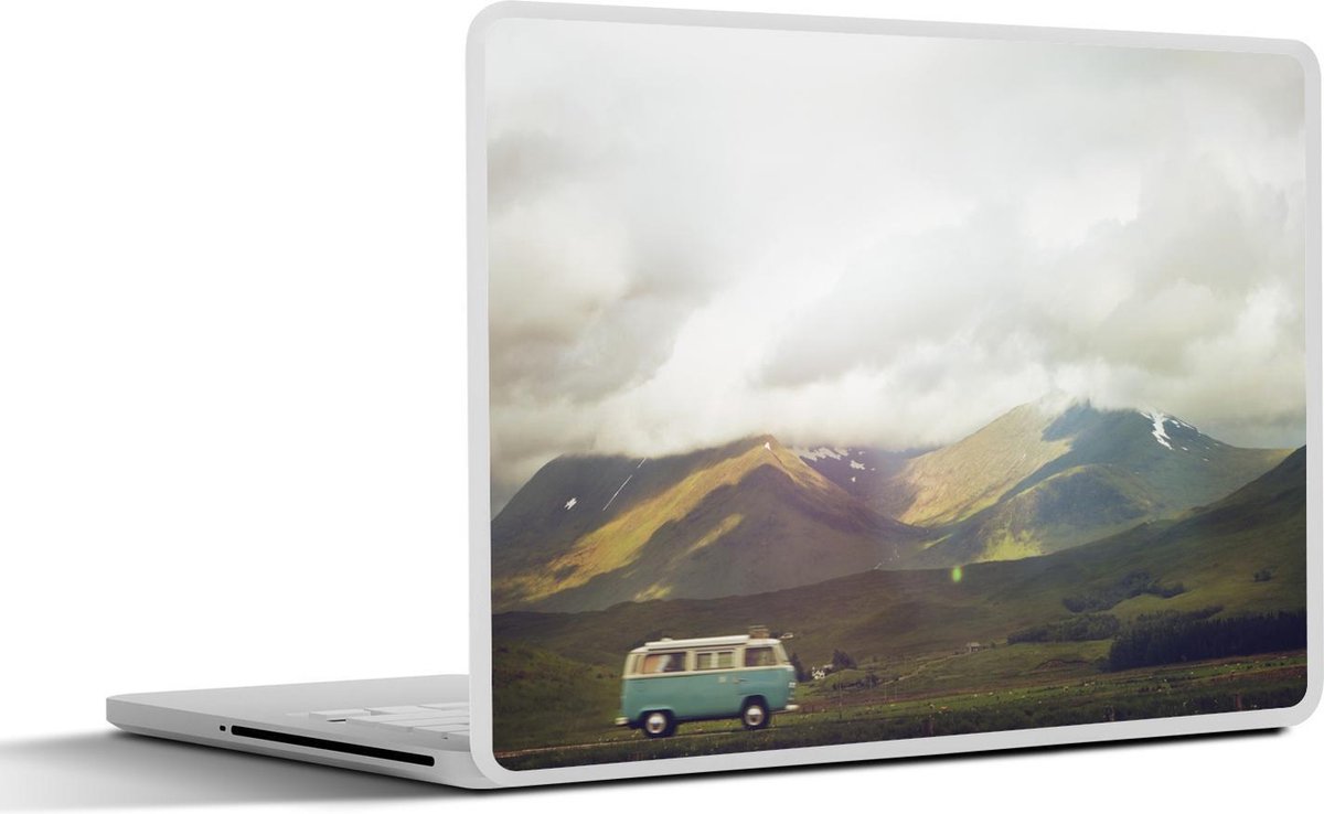 Afbeelding van product SleevesAndCases  Laptop sticker - 12.3 inch - Vintage - Bus - Berg