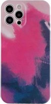 iPhone 11 Back Cover Hoesje met Patroon - TPU - Siliconen - Backcover - Apple iPhone 11 - Lichtroze / Donkerroze