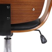 Chaise de bureau Brekstad Cuir artificiel, Noyer/Marron