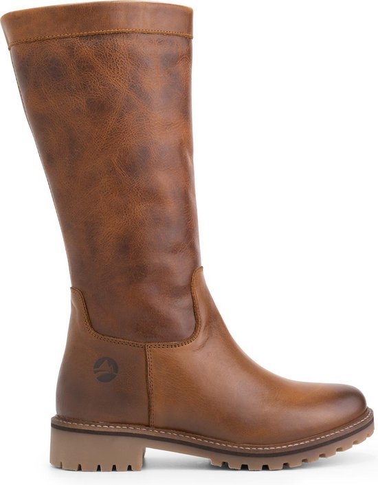 Cognac leren laarzen dames sale