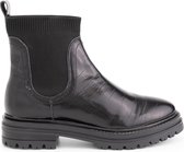 NoGRZ M.Colter leren Chelsea boots Dames - gevoerde enkelaarzen - Zwart Leer - Maat 41