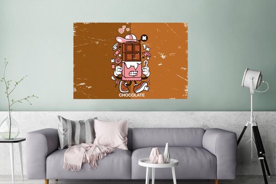 Affiche Chocolat - Rétro - Emballage - 120x80 cm