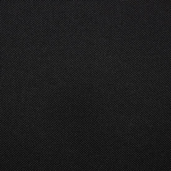 Tissu polyester noir avec une texture fine.