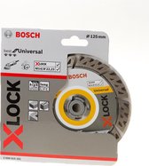 Bosch Accessories 2608900670 EXPERT multimateriaal X-LOCK diamantslijpschijven, 125 x 22,23 x 2,4 x 12 mm Diameter 125 mm 1 stuk(s)