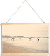 JUNIQE - Posterhanger Beach Life I -40x60 /Blauw & Ivoor