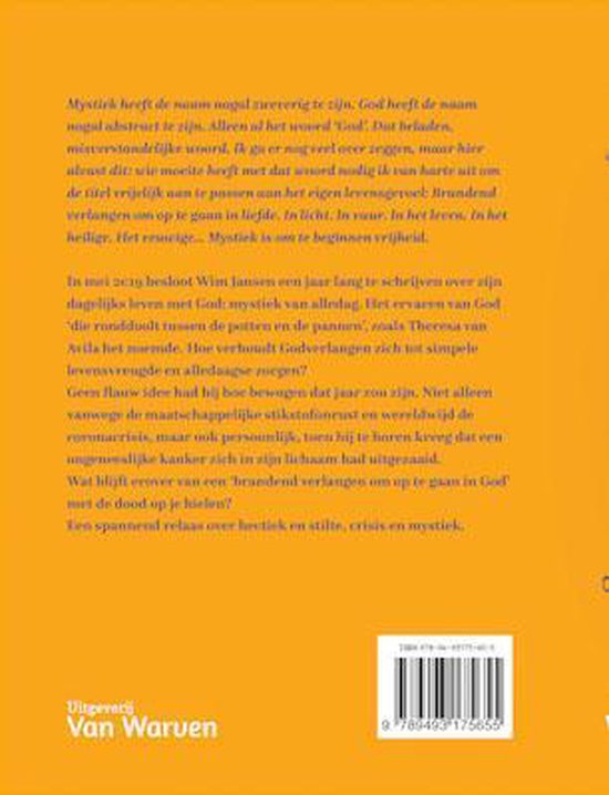 Achterkant van het boek "Mystiek van alledag" door Wim Jansen.