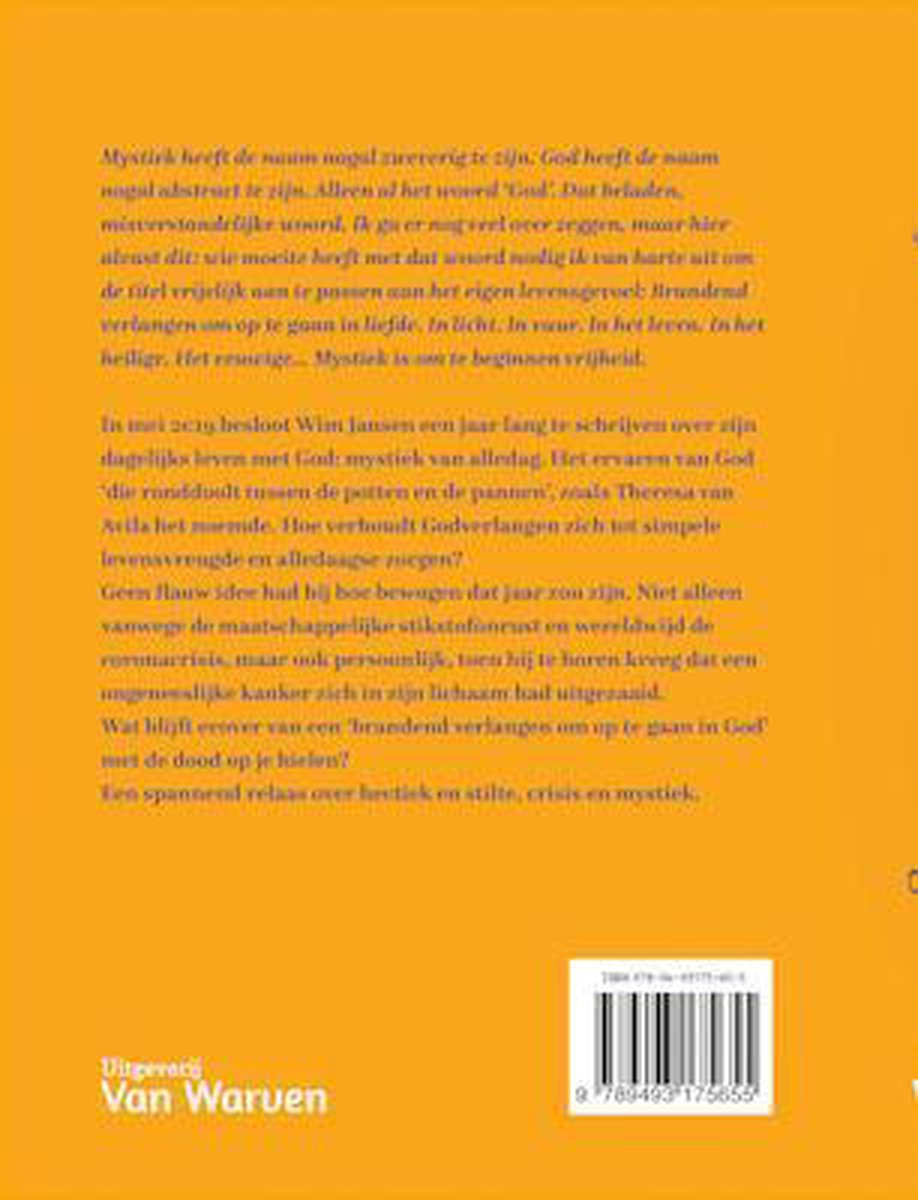 Achterkant van het boek "Mystiek van alledag" door Wim Jansen.
